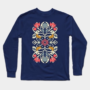 Art Nouveau Floral Ornament Long Sleeve T-Shirt